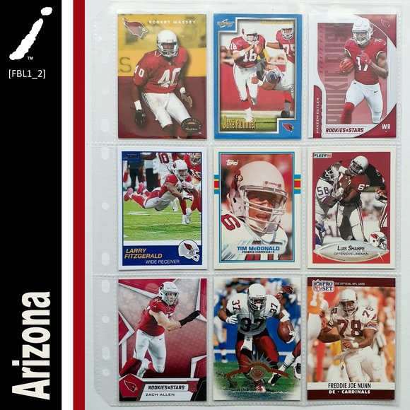 NFL Other - Arizona Cardinals 9 Card Lot [FBL1_2]